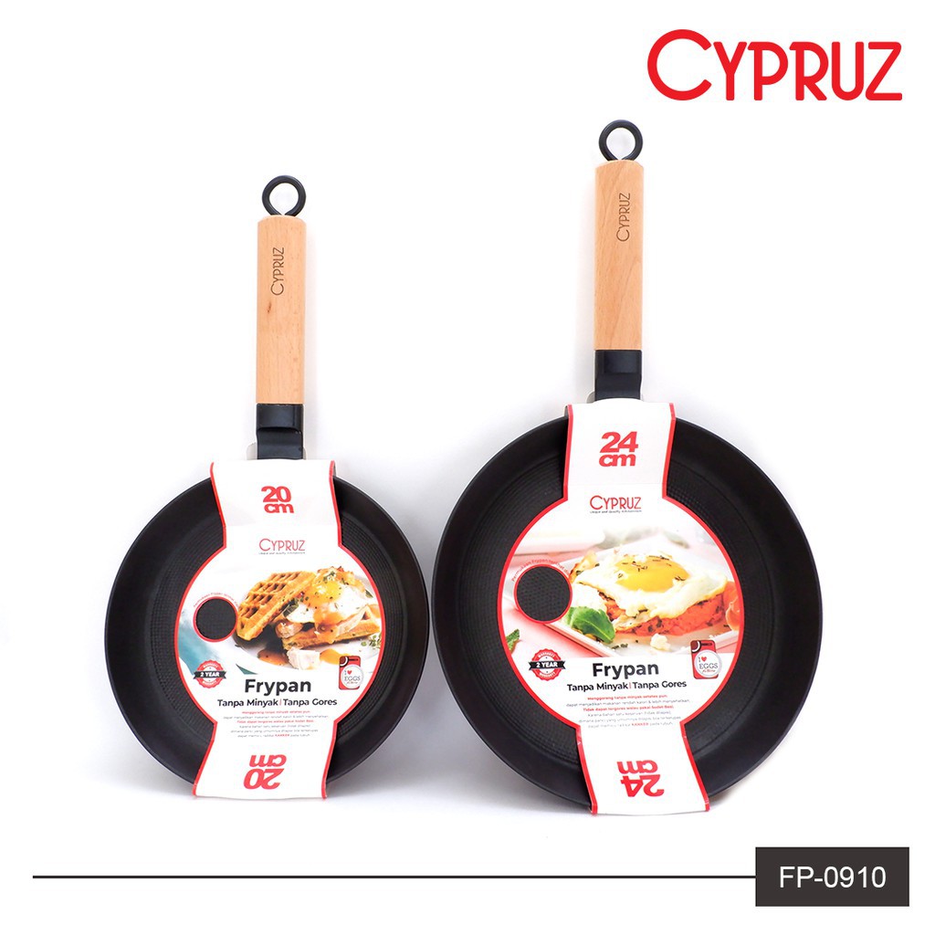 Wajan penggorengan Cypruz Frying Pan Cast iron 20 cm