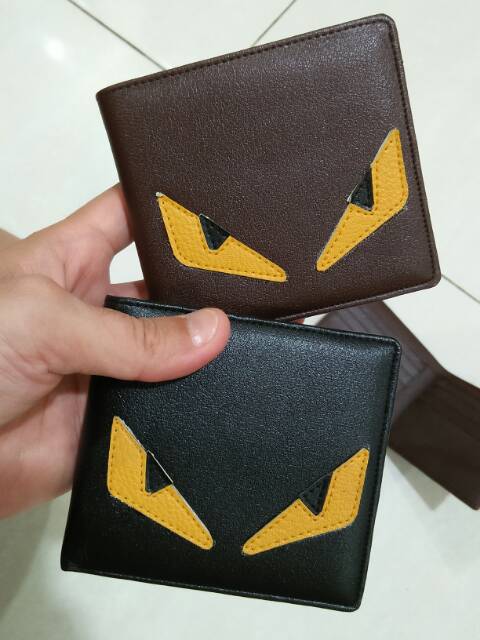 Dompet lipat pendek mata kuning