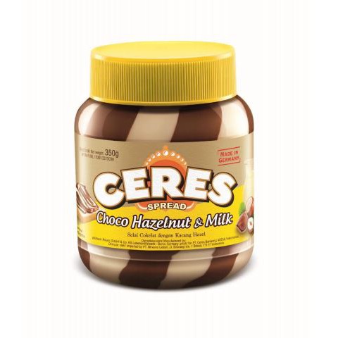 Ceres Spread Choco Hazelnut - Milk Duo - Double Hazelnut - Selai Oles Cokelat Kacang Hazel 350gr