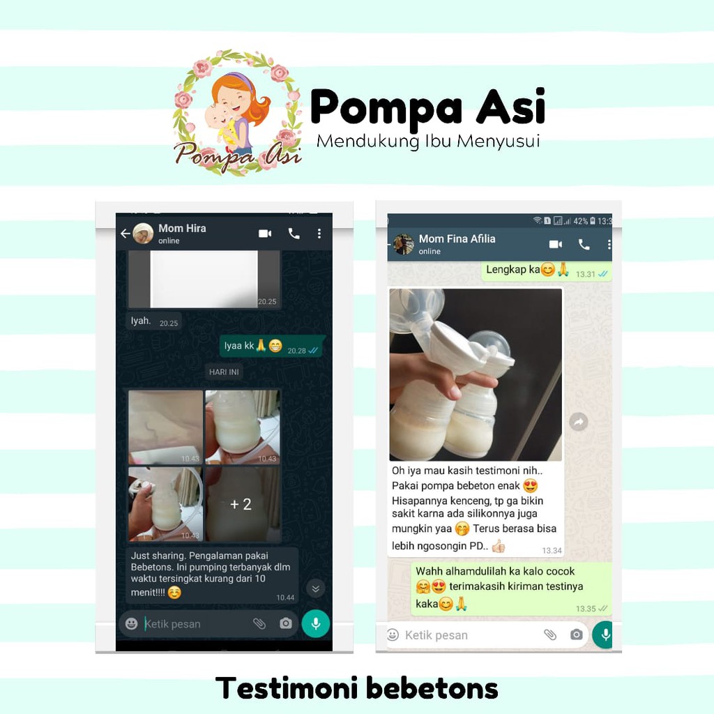 Bebetons Breastpump Pompa ASI Perlengkapan Bayi Peralatan Ibu Menyusui By Mallpompaasi