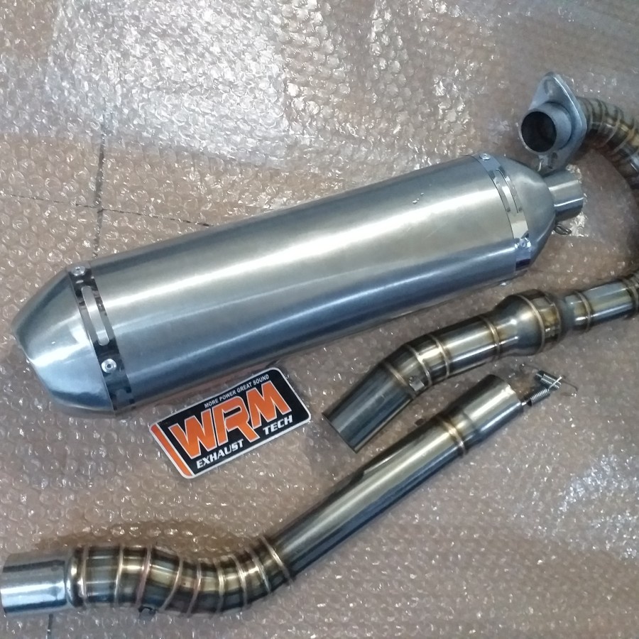 Knalpot racing Viar cross 250 Klx 250 Fullsistem Tinggal Pasang