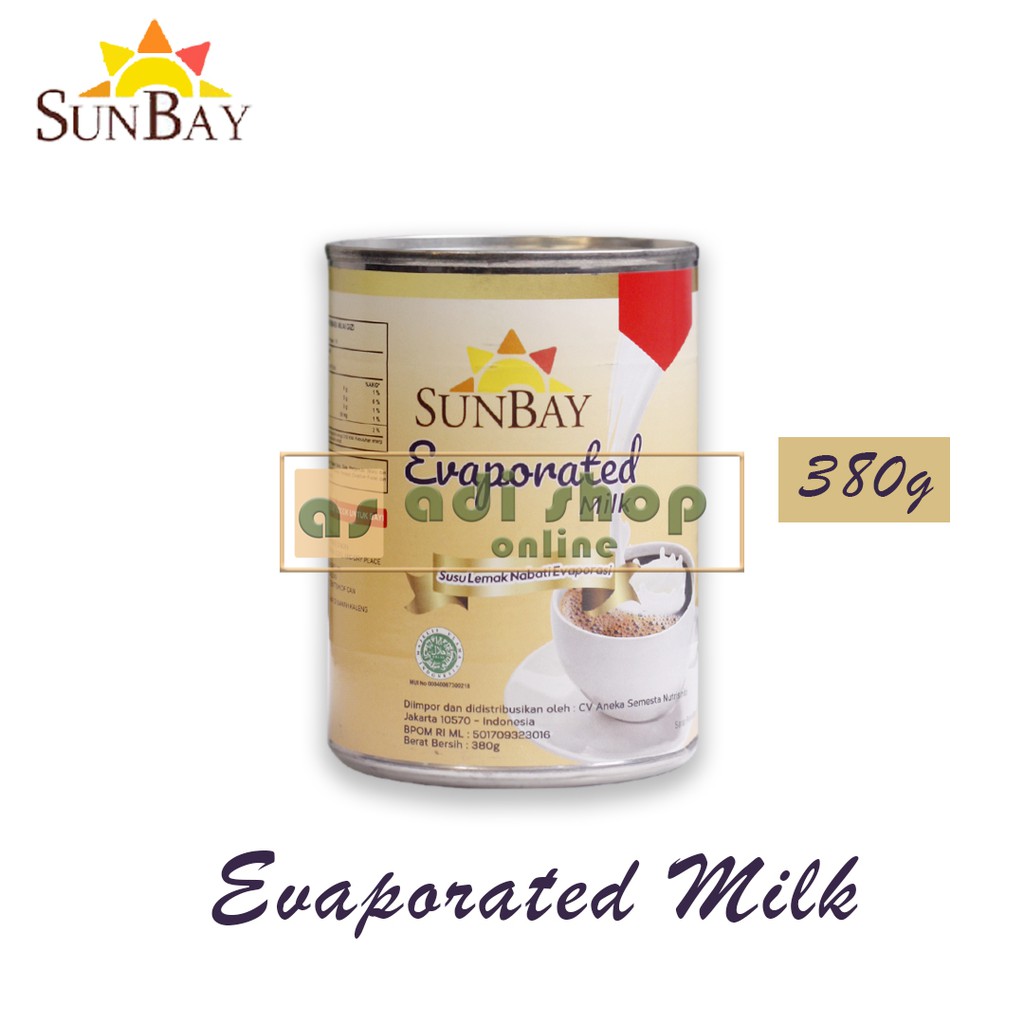 

SUNBAY EVAPORATED MILK 380g | SUSU EVAPORASI SUNBAY