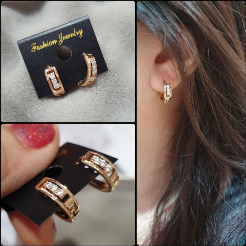 Anting Silver925 Perak Mata kilau Anti Karat anti alergi anting Zircone premium berlian kilap N-201