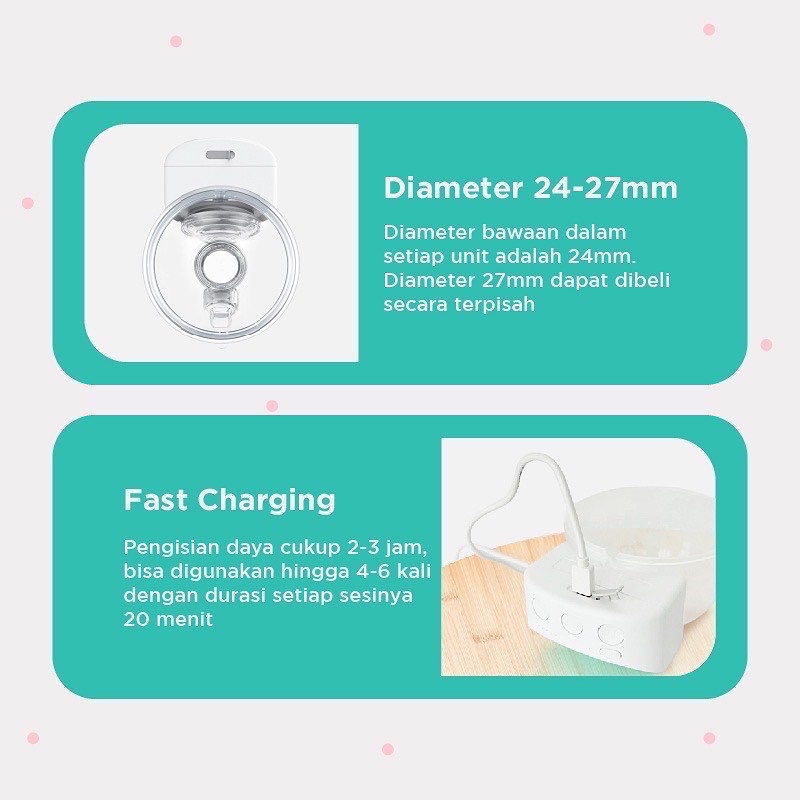 mooimom hands free wireless electric breast pump