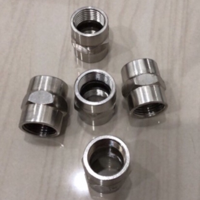 1/2” x 1/2” SOKET JOINT Sambungan keran air drat DALAM 1/2"inci STAINLESS STEEL overan kran sock ove