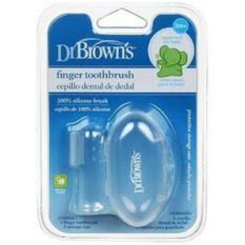 Dr. Brown's Silicone Finger Toothbrush 3m+ Sikat Lidah Bayi Dr. Browns