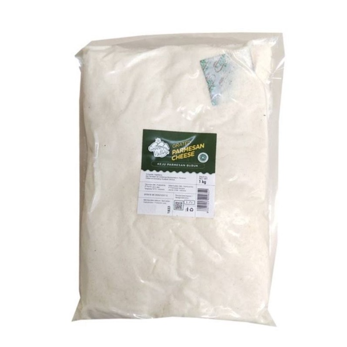 

green valley parmesan bubuk repack 1 ons