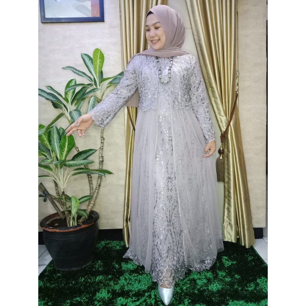 GAMIS SITI NURBAYA/ GAMIS TULLE PESTA SITI NURBAYA / GAMIS PREMIUM TERBARU