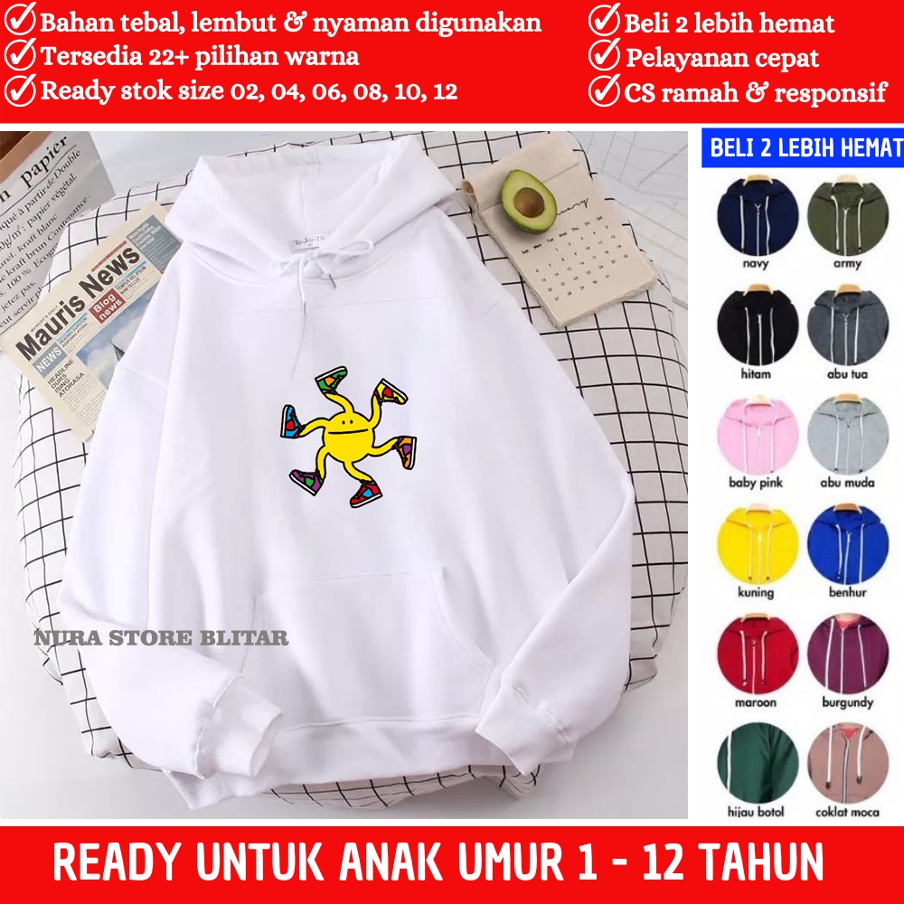 Sweater Jaket Hodie Hudi Hoody Hoodie Jacket Anak Kecil Cewek Cowok Laki Perempuan Kembar Copuple Um