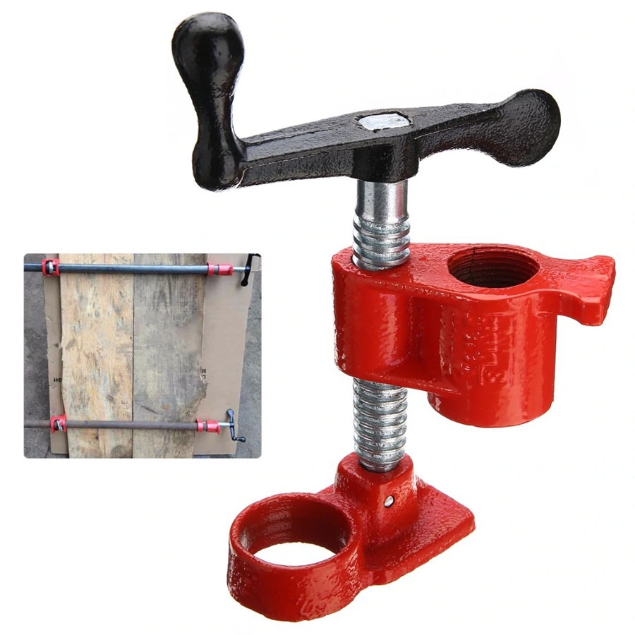 Klem Penjepit Pipa 3/4 Inch Clamp Penjepit Pipa Wood Gluing Pipe Clamp Set Carpenter Tools - FNICEL F701