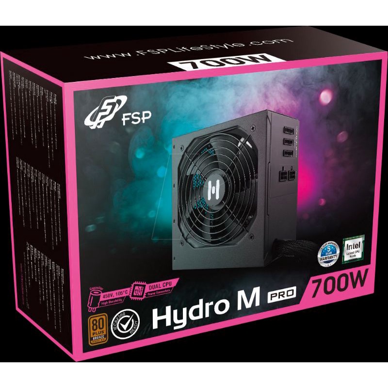 Power Supply FSP Hydro M Pro 700w PSU 700 watt 85+ Semi Modular