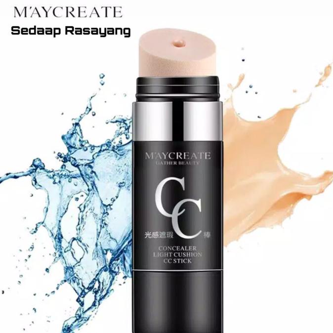 Maycreate Cc Concealer Stick Air Cushion Foundation Alas Bedak Ori