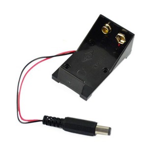 9V Battery Holder Box Case Wire with Plug untuk Arduino baterai kotak