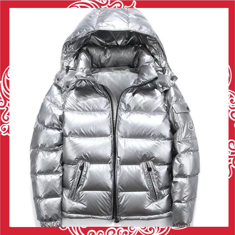 2021 Moncler Pria Wanita Pendek Jaket Tebal Pasangan Bertudung   Korea Mahasiswa Mantel  Tren