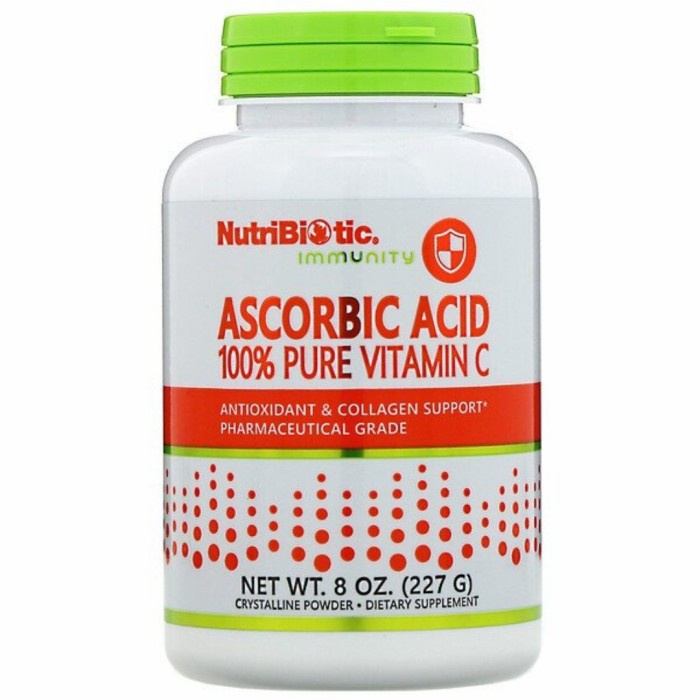 NutriBiotic Immunity Ascorbic Acid Vitamin C Crystalline Powder 227 G