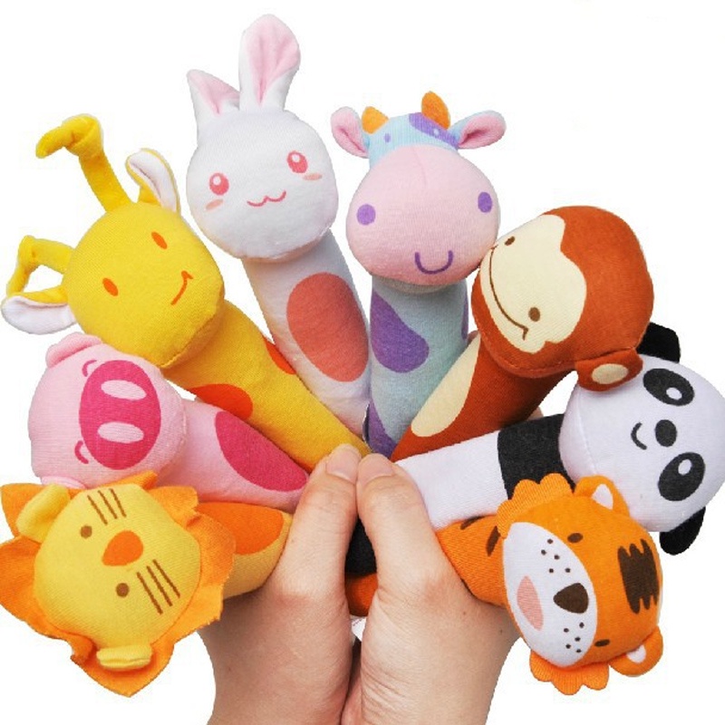 HIPPO LAND Mainan Tangan Bayi Bunyi Baby Hand Rattle Toy Stick 77