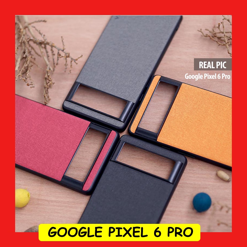 google pixel 6 pro   leather jeans texture hybrid case casing cover