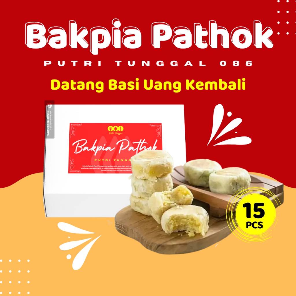 

Bakpia Pathok Asli Jogja Kering dan Basah Bakpia Patok Putri Tunggal Isi 15 Oleh - oleh khas Yogyakarta