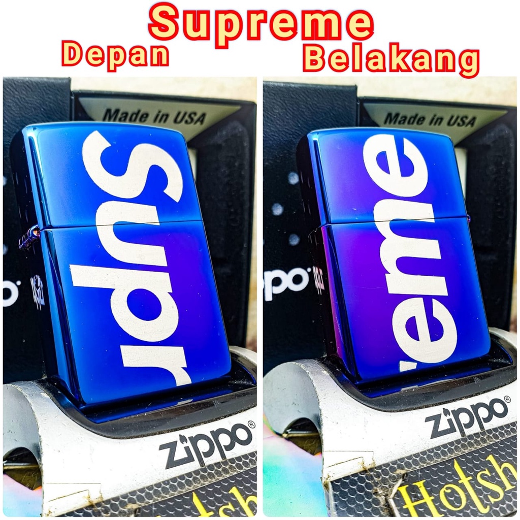 ⭐⭐⭐⭐⭐ Zippo Original Supreme Indigo 29899 Customize