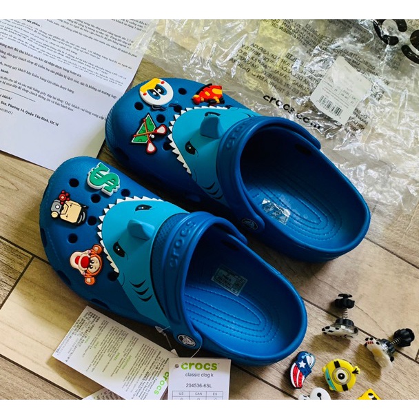 Crocs Anak Anak Shark / Crocs anak Fun lab sharks / shark tanduk