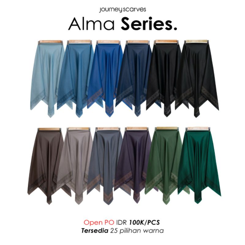Hijab Persegi by Hijab JP Journey Scarvest. Alma Series