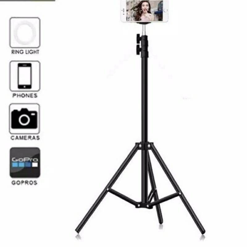 Tripod tinggi 2 meter plus holder hp kamera tripod besar