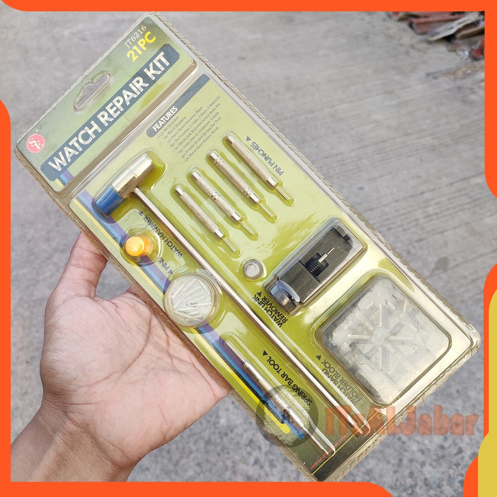 Watch repair kit paket alat servis jam Pemotong rantai komplit T21