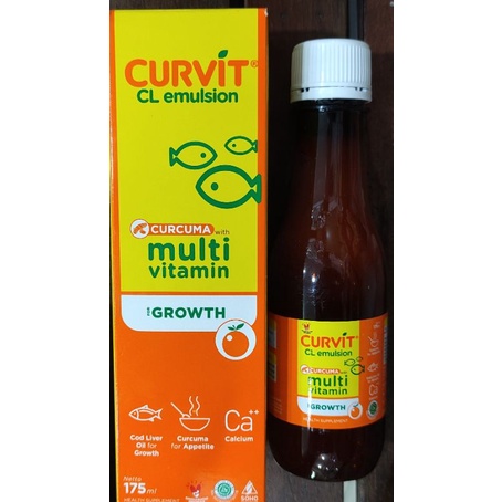 Curvit CL Emulsion 175 ML / Multivitamin / B Komplek / Vitamin D / Omega 3