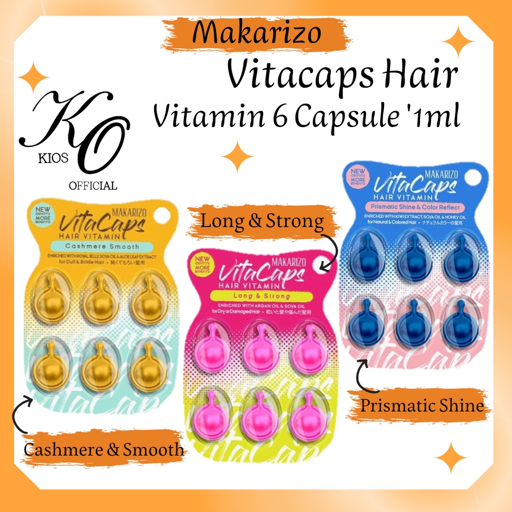 Makarizo Vitacaps Hair Vitamin 6x1 ml / Long Strong / Prismatic Shine / Cashmere Smooth