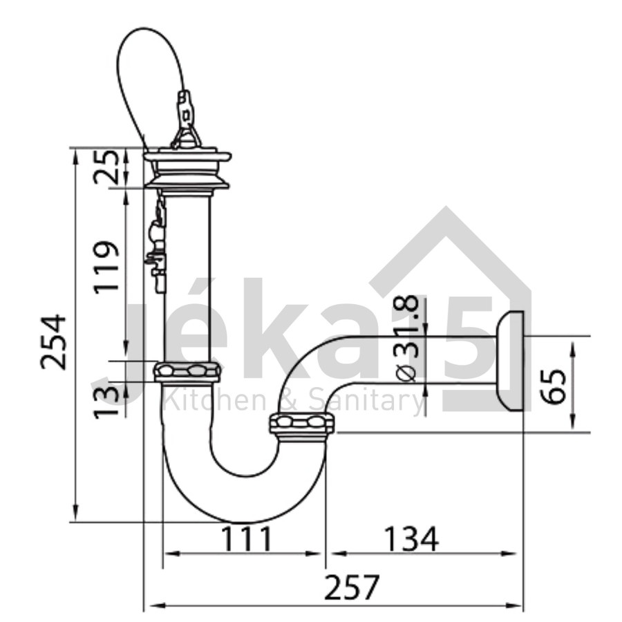 SIPHON WASTAFEL | SIPHON LEHER ANGSA | WASSER BTW 001-212