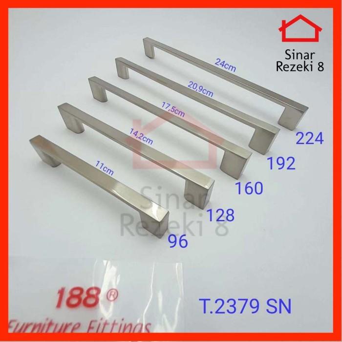 Tarikan Laci 2379 Handle Pintu Lemari Minimalis Silver Dapur Stainless Best Seller