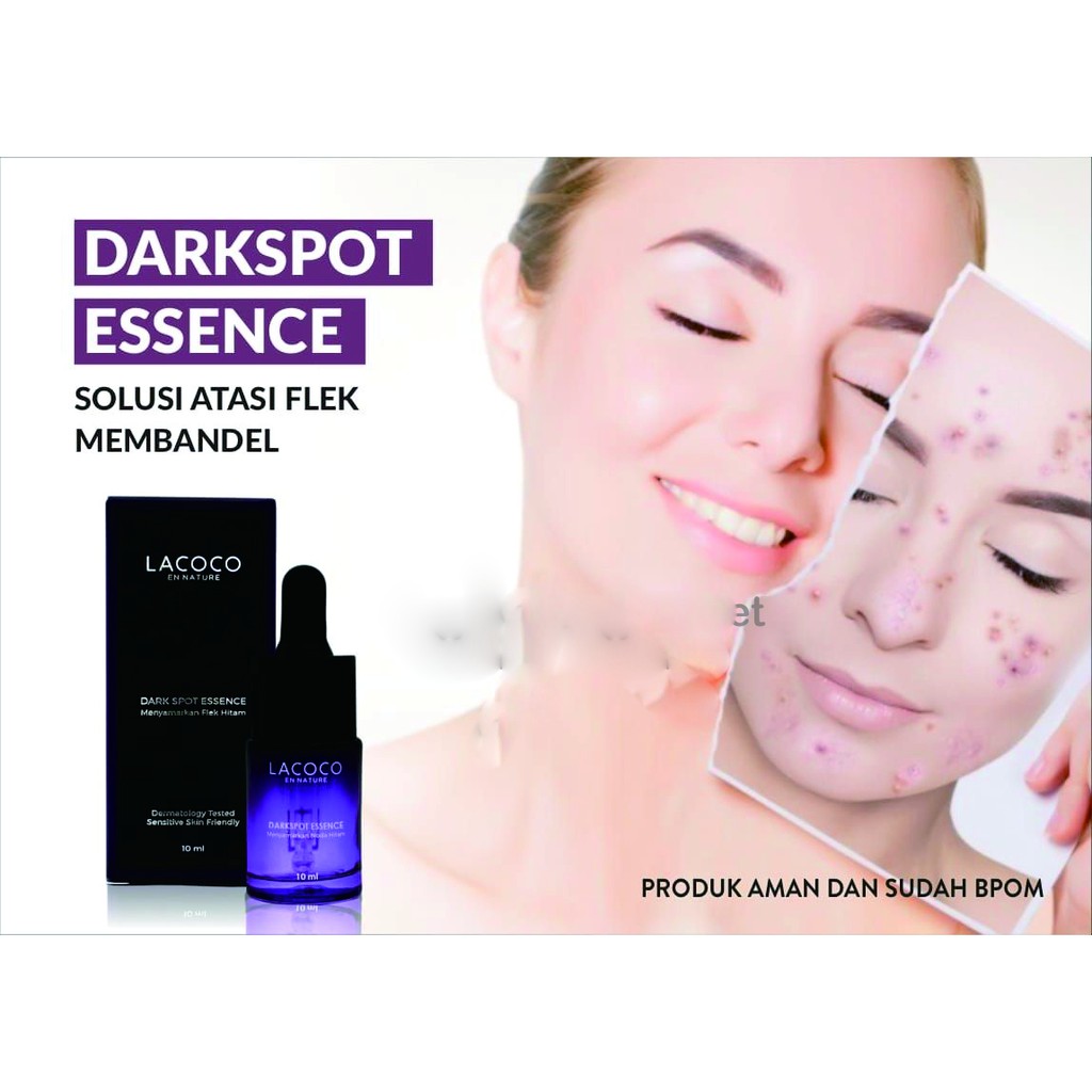 Lacoco Dark Spot Essence Original Menyamarkan Flek Hitam Wajah