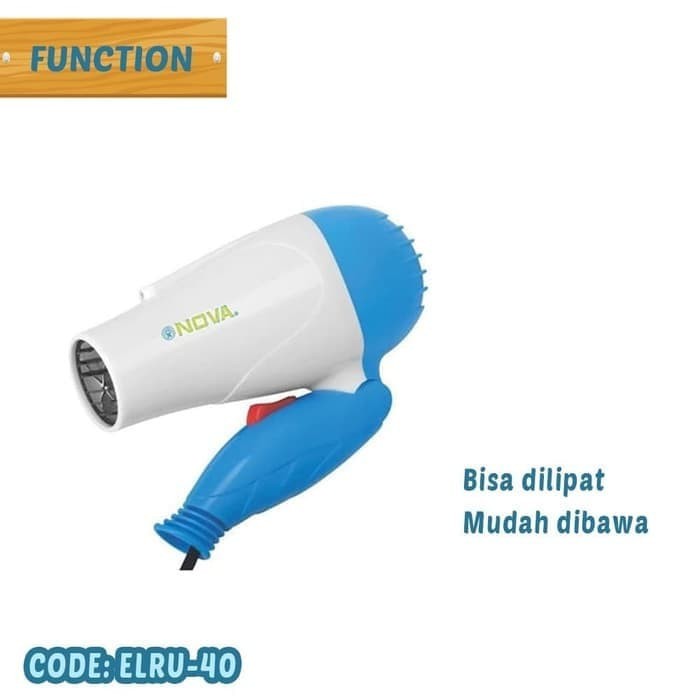 NOVA FOLDABLE HAIR DRYER PENGERING RAMBUT NOVA