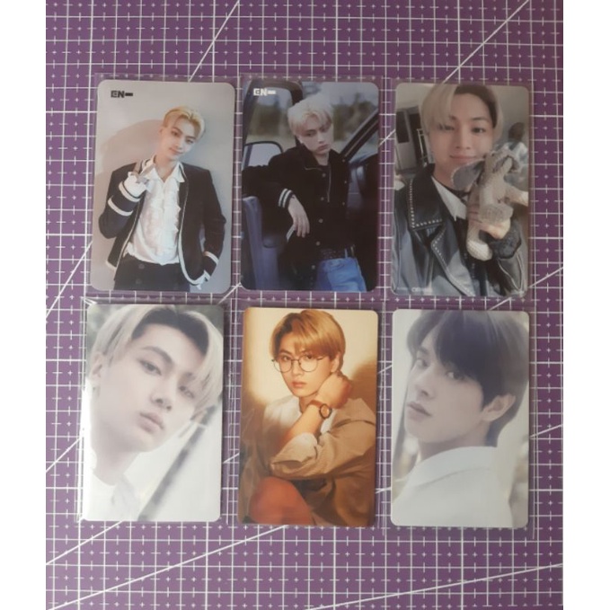 Photocard Enhypen (Yzy bdo pt 2 Jay, yzy bdo pt 3 Jay, LD BDC m2u selca Jay, Std putih + coklat Jay,