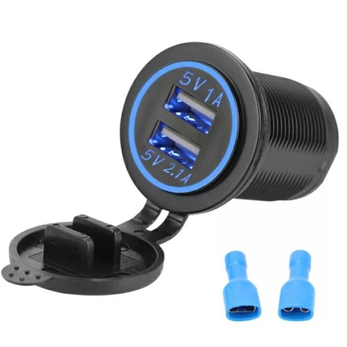 SGA | Dual USB Charger 3.1 A Tahan Air Motor Mobil Truk
