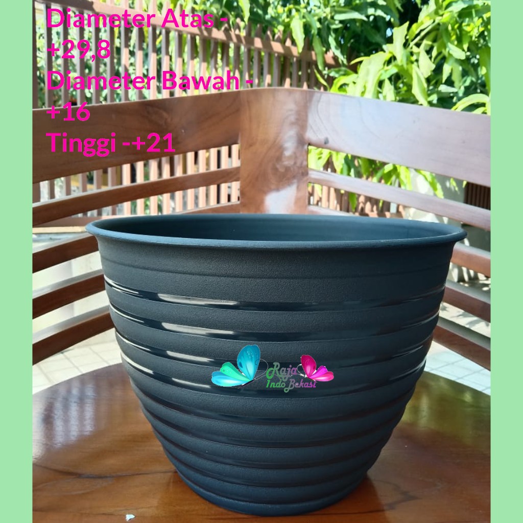 Pot Tawon 30 Cm Hitam Tawon Pot 30cm Vas Pot Bunga - Bukan Pot 32 Cm