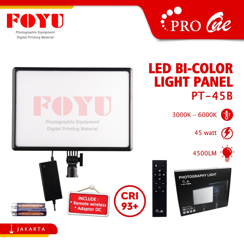 Jual LED BiColor Light Panel Lampu Kotak Continuous Make Up Pro One PT ...