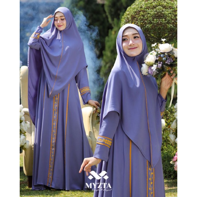 SET GAMIS SYARI MIRNA MYZTA ORIGINAL INAYA DRESS BAJU BUSANA MUSLIM WANITA DEWASA BUSUI SETELAN KHIM