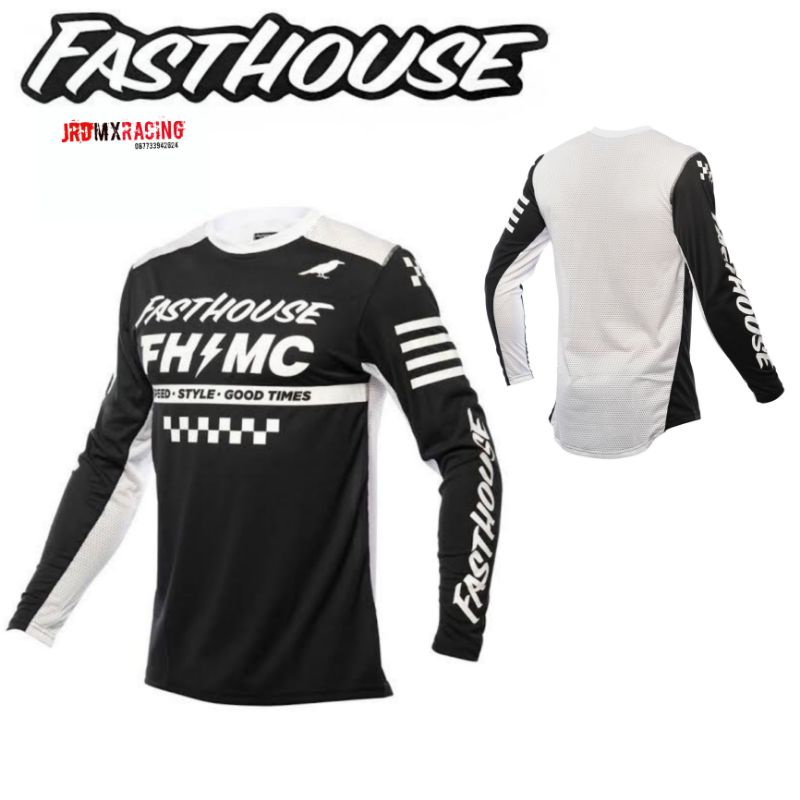 JERSEY FASTHOUSE AC ELROD BLACK ORIGINAL JERSEY MOTOCROSS FASTHOUSE AC ELROD ORIGINAL
