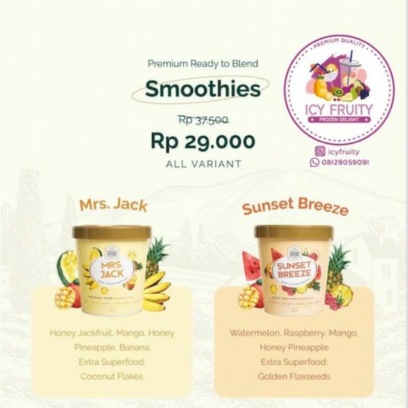 

Icy Fruity - Ready to Blend Frozen Smoothie