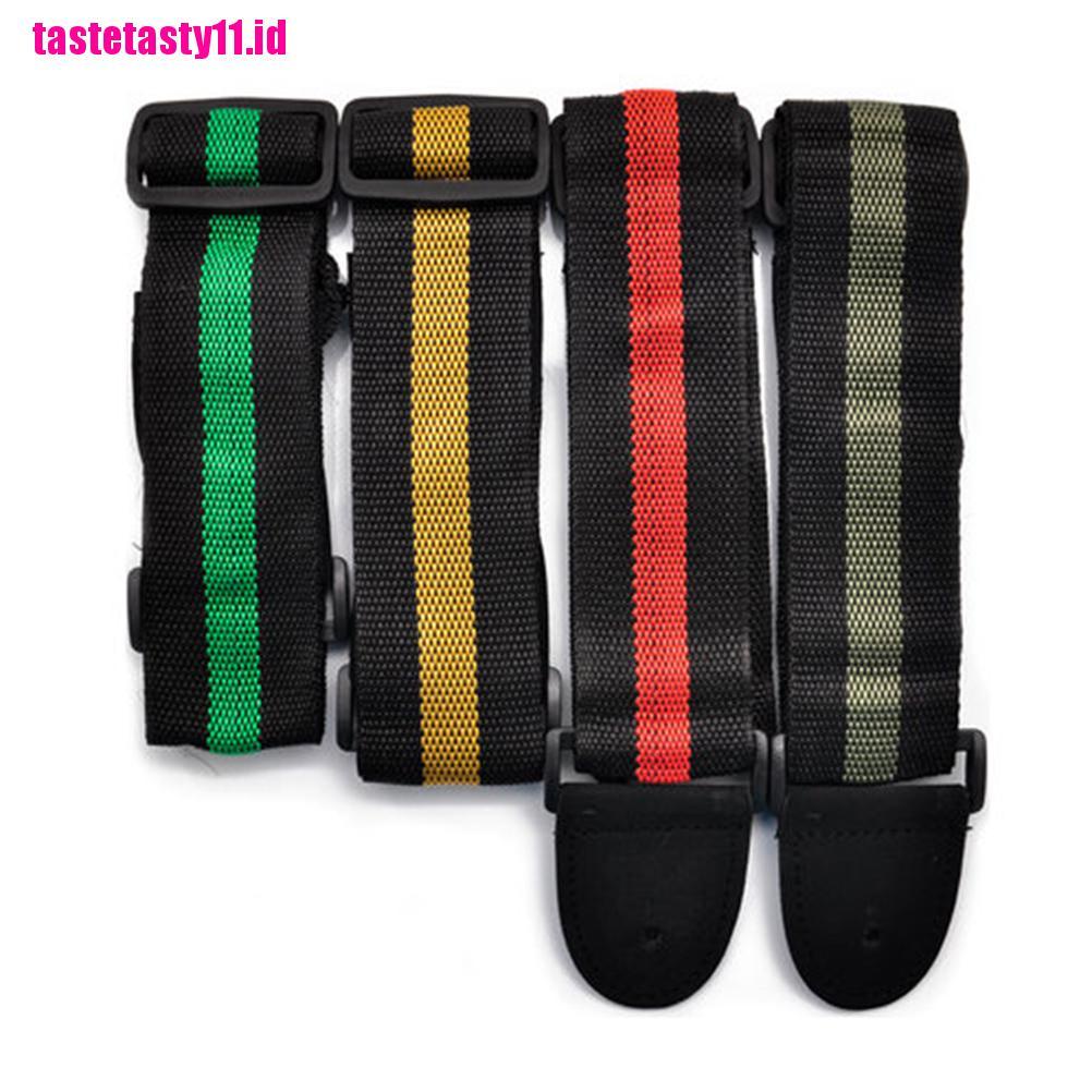 Strap Belt Adjustable Bahan Nilon Untuk Gitar Akustik / Elektrik / Bass