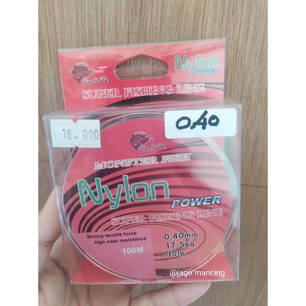 MONSTER FISH NYLON POWER 0,40mm SENAR PANCING