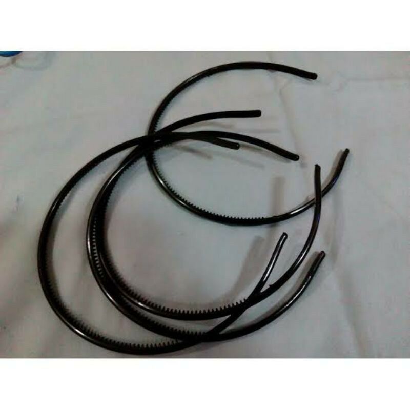 Bando lidi polos warna hitam 0,5 cm