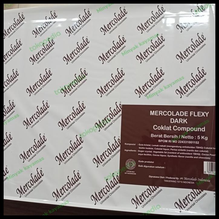 

TERBARUU!! Mercolade Flexy Dark Coklat Compound 5kg PROMO