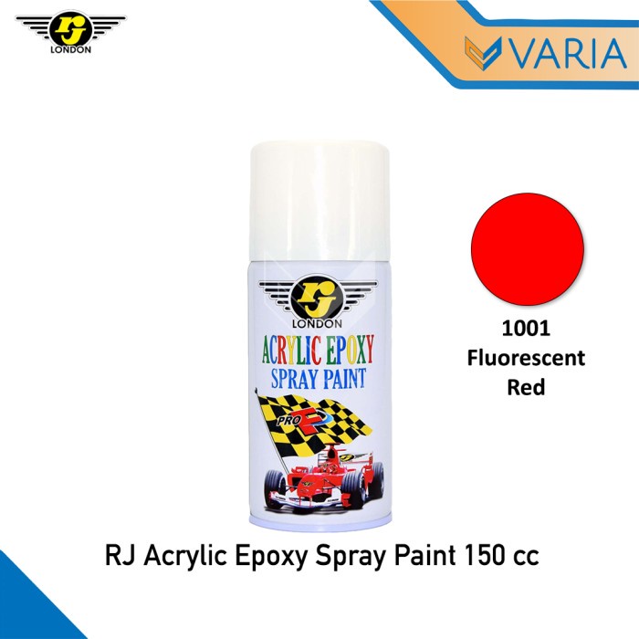 Cat RJ London Acrylic Epoxy Spray Paint 150 cc Fluorescent Red 1001