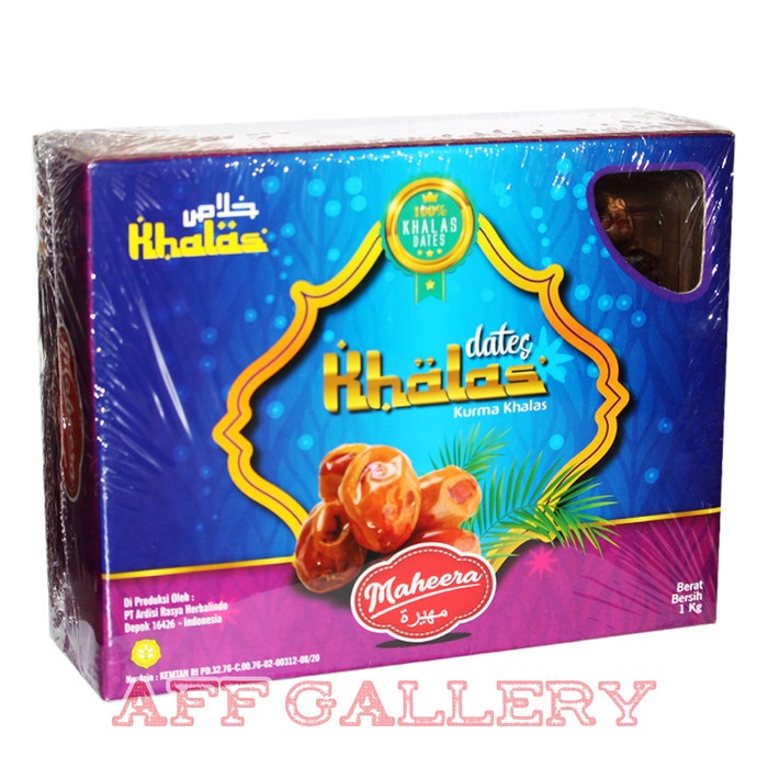 

Kurma Khalas Maheera 1 kg Dates Khalas Asli Premium Arab