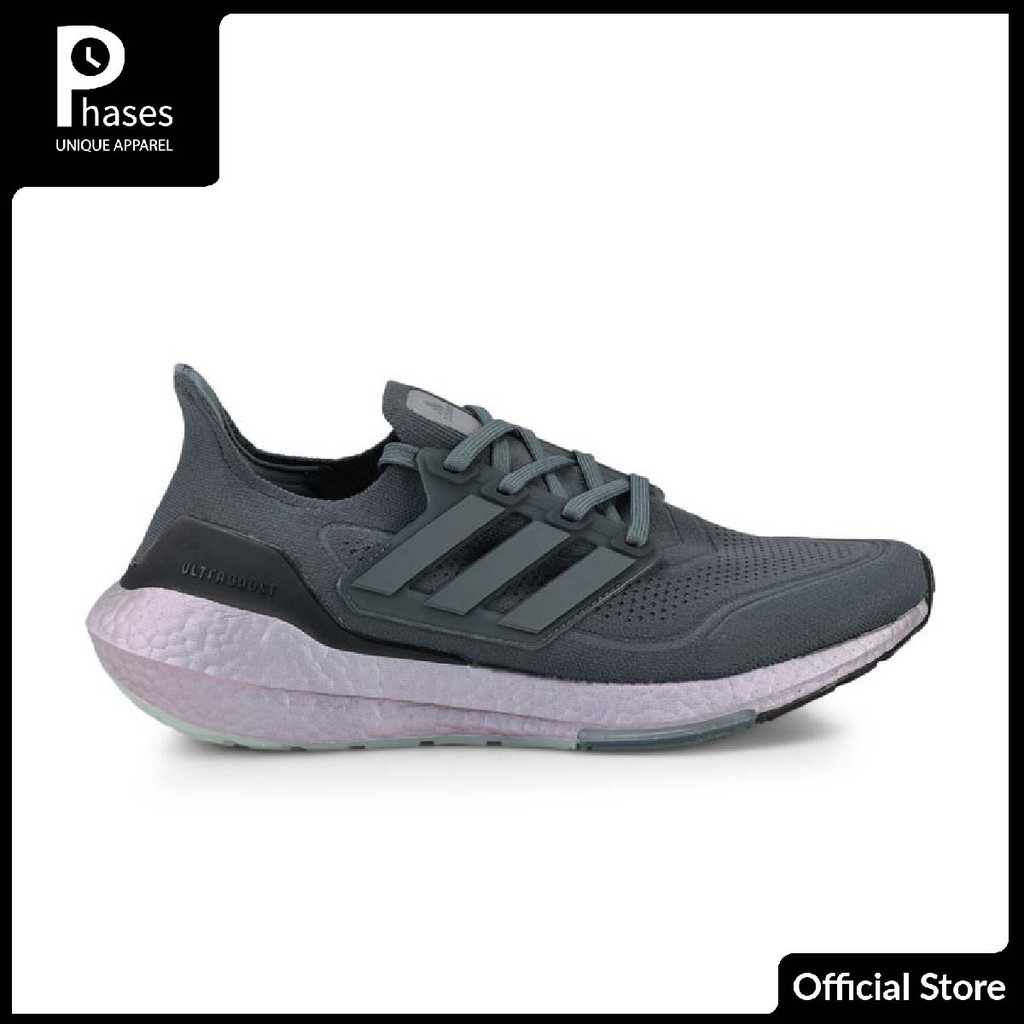 Adidas Ultraboost 21 Grey Purple Original Import