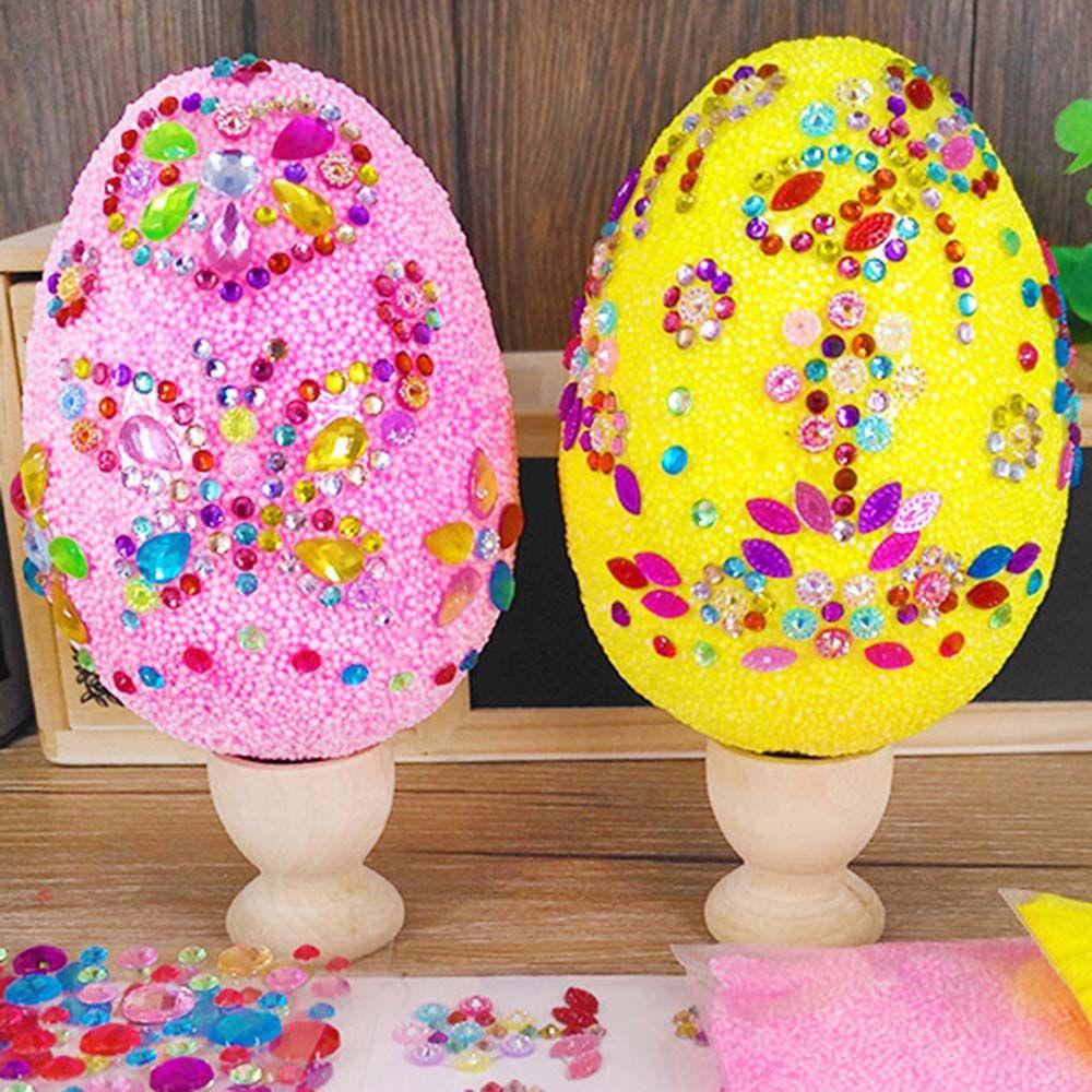 R-flower Happy Easter Dekorasi Acara &amp; Pesta Party Festival Craft Handmade Bahan Telur Paskah