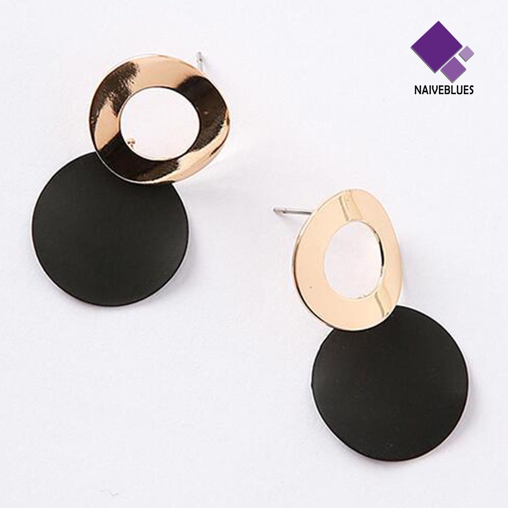 Anting Stud Bentuk Bulat Model Hollow Out Untuk Wanita