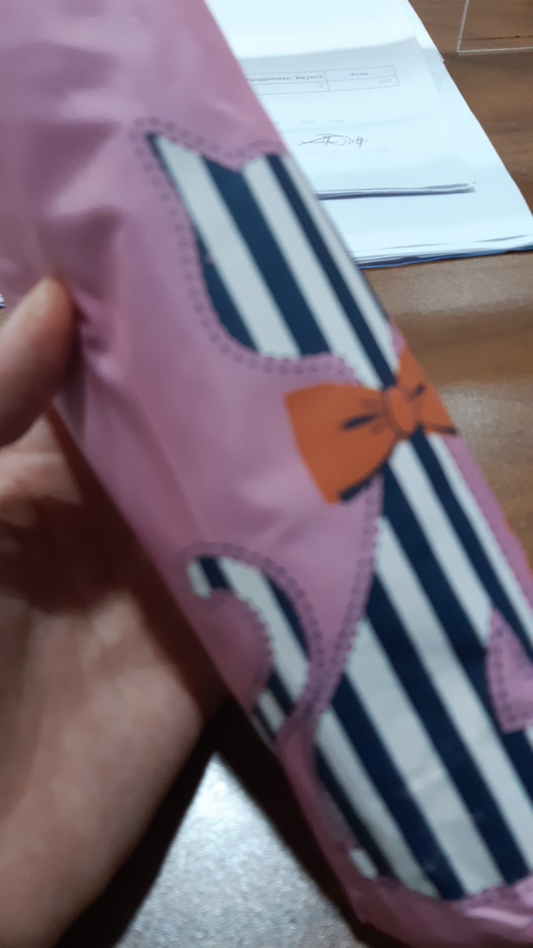 Tabasa Payung Lipat Cute Cat Garis